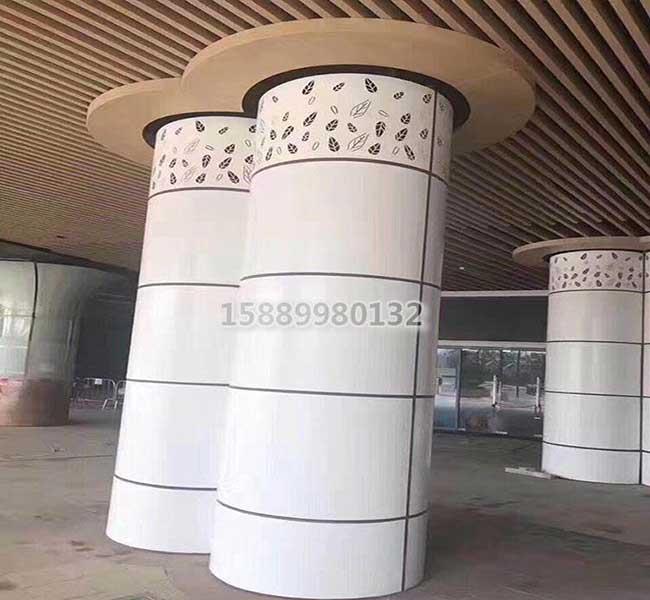 包柱铝单板效果图